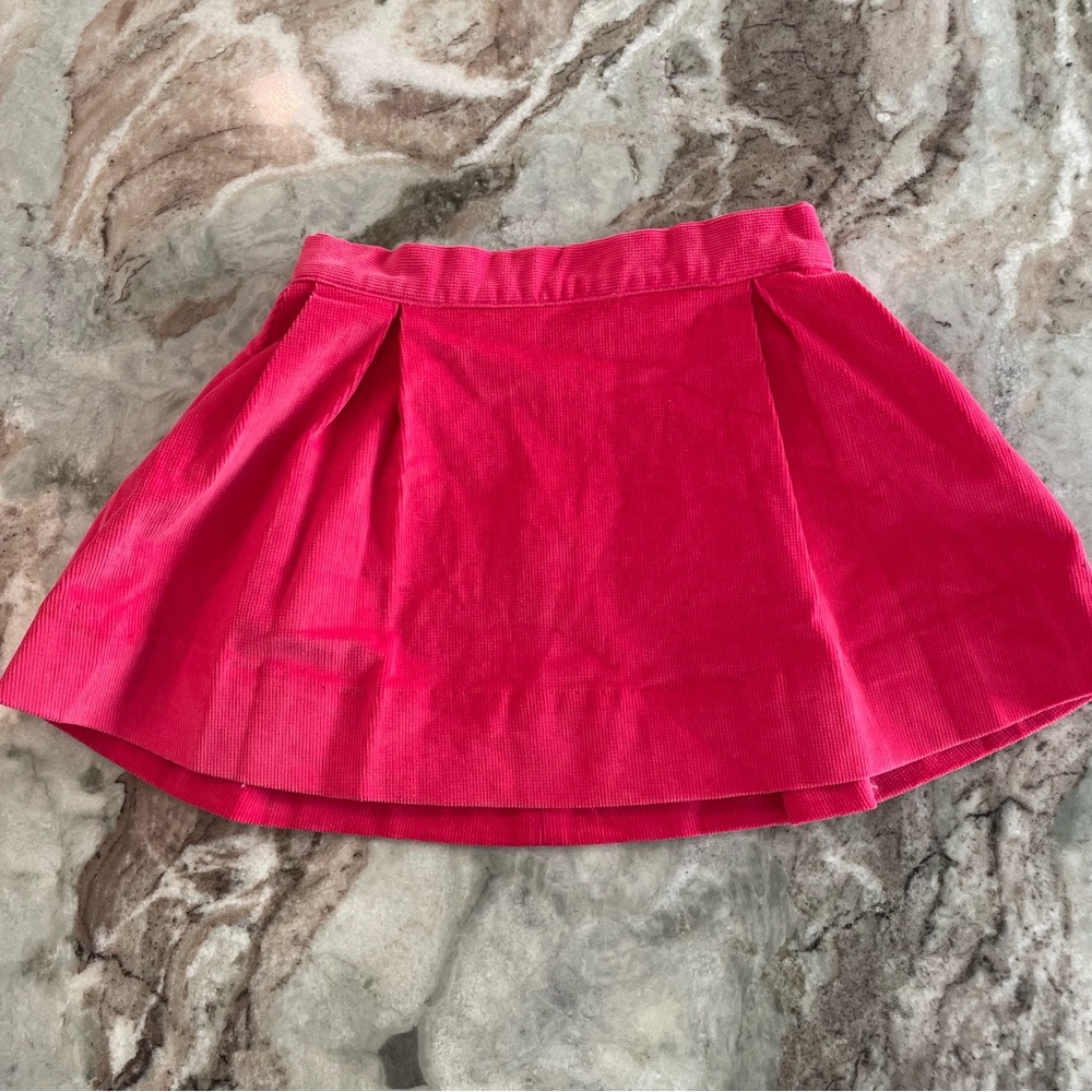 The Beaufort Bonnet Company Girls pink Corduroy Mini Skirt Size 5 Holiday Outfit